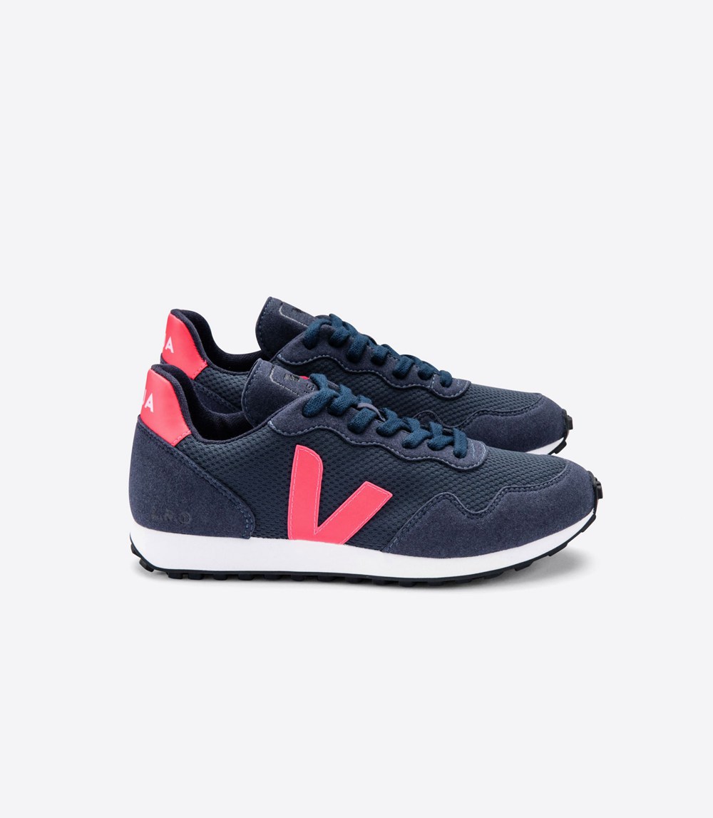 Tenis Veja Mujer - Sdu Nautico - Azul Marino/Rosas - 819PWIDEH